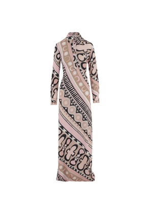 PUCCI Soleil-print chemisier dress - Pink