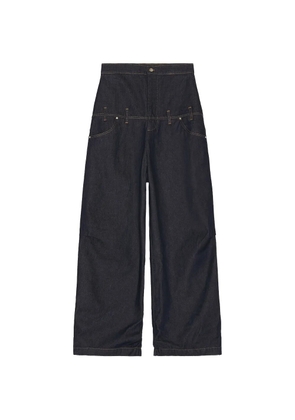 Spencer Badu double-waisted denim jeans - Blue