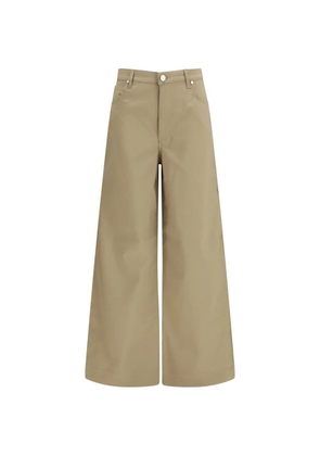 Cruna high-waist cotton trousers - Neutrals