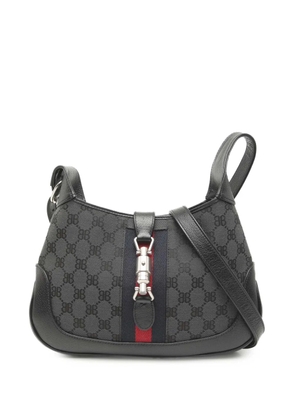 Balenciaga Pre-Owned 2010-2025 Gucci The Hacker Project Small BB Canvas Web Jackie 1961 crossbody bag - Black
