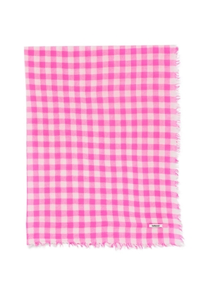 Bellerose gingham fringed scarf - Pink