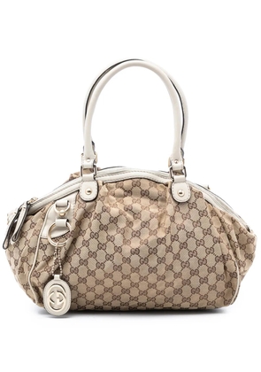 Gucci Pre-Owned 2016-2025 GG Canvas Sukey satchel - White
