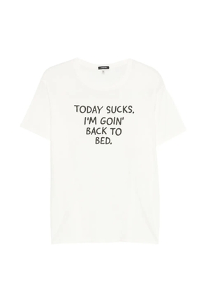 R13 text T-shirt - White