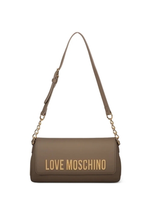 Love Moschino flap chain shoulder bag - Neutrals