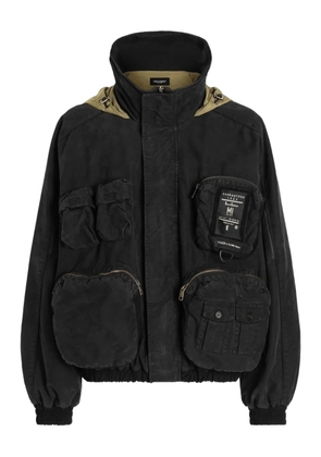 Dolce & Gabbana multi-pocket hooded jacket - Black