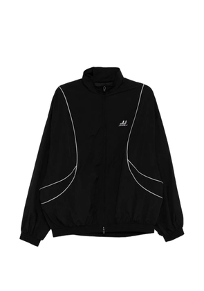 Juun.J ripstop batwing-sleeves jacket - Black