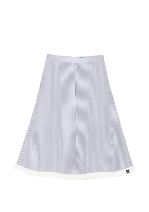SPORT b. by agnès b. striped midi skirt - Grey