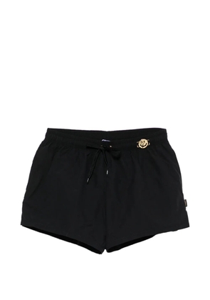 Moschino drawstring graphic swim shorts - Black