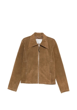 Camiel Fortgens fitted zip pocket jacket - Brown