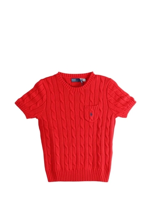 Polo Ralph Lauren cable-knit pocket sweater - Red