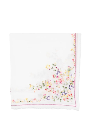 Faliero Sarti Cerasella floral scarf - White
