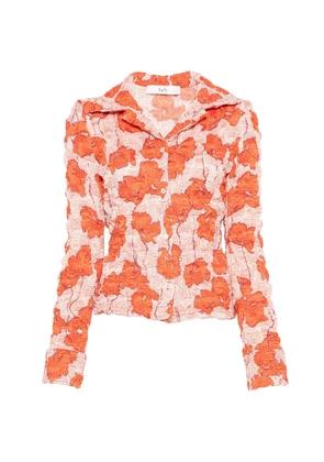 Séfr Erin crinkled floral shirt - Orange
