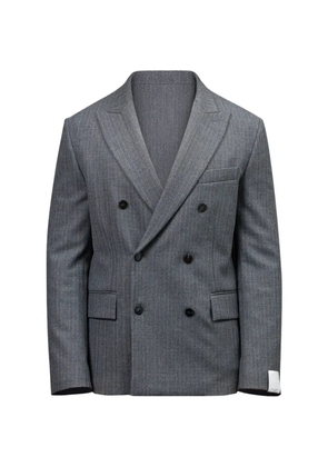 Paolo Pecora pinstriped double-breasted blazer - Grey