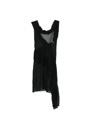 Gimaguas Boa draped mini dress - Black