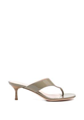 AGL astrid patent sandals - Green