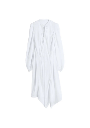 LEMAIRE pleated bias dress - White