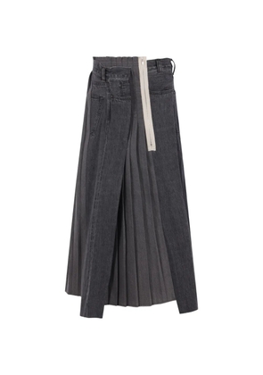Kuro Remake Mark VI denim skirt - Black
