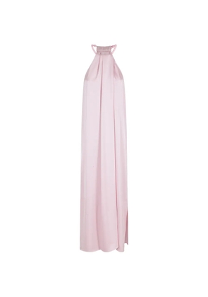 Isabelle Blanche beaded halter-neck maxi dress - Pink