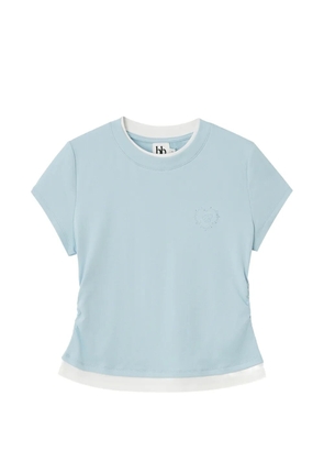 b+ab gathered layered T-shirt - Blue