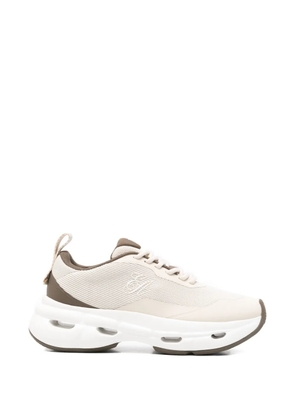 Emporio Armani Technical knit sneakers - Neutrals