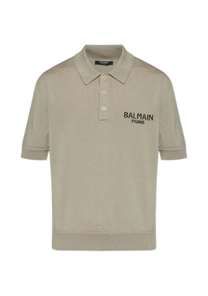 Balmain logo-detail polo shirt - Neutrals