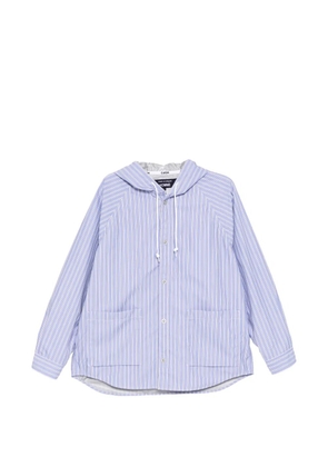 Comme des Garçons Homme striped hoodie - Blue