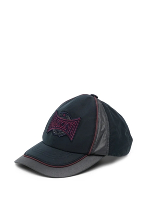 Juun.J colour-blocked cap - Blue
