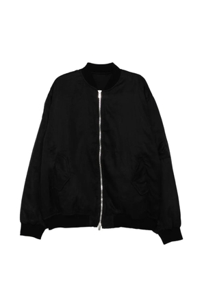 A Diciannoveventitre logo-patch bomber jacket - Black