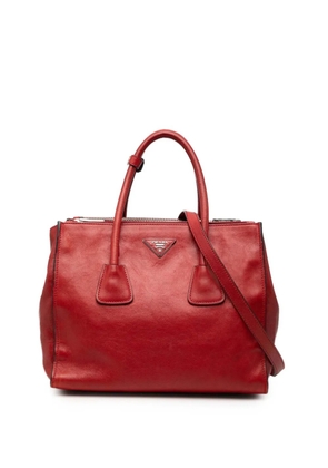 Prada Pre-Owned 2010-2025 Glace Calf Twin Pocket Double Handle satchel - Red