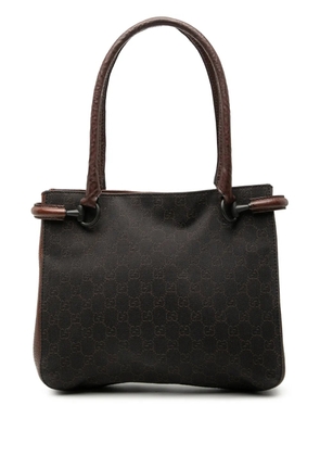 Gucci Pre-Owned 2000-2015 GG Denim shoulder bag - Brown