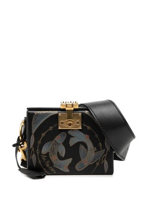 Christian Dior Pre-Owned 2017 Printed Lambskin Dioraddict Lockbox crossbody bag - Black