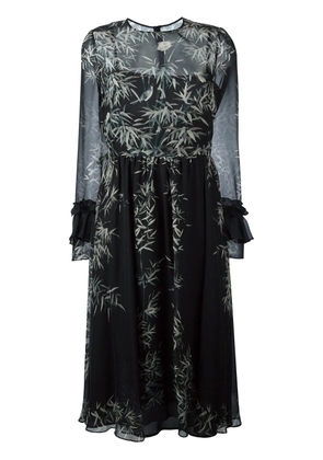 Philosophy Di Lorenzo Serafini leaf print midi dress - Black