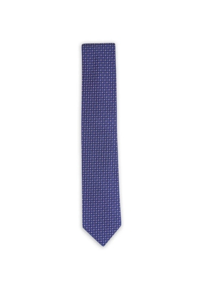 Canali geometric-pattern silk tie - Blue