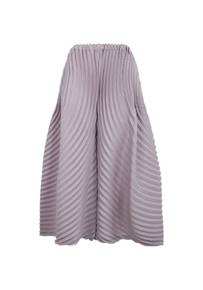 Issey Miyake Circle pleated trousers - Neutrals