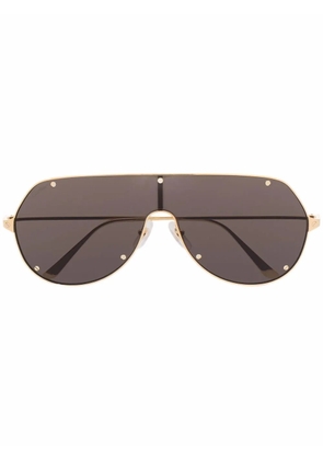 Cartier Eyewear mask-frame sunglasses - Gold