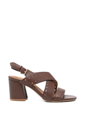 Bruno Premi criss-cross perforated sandals - Brown