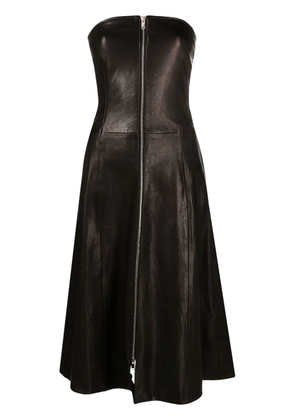 KHAITE Valerie lambskin dress - Black