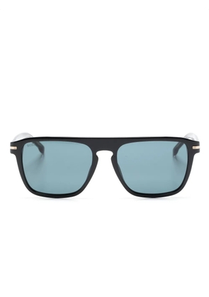 BOSS rectangle-shape tinted sunglasses - Black