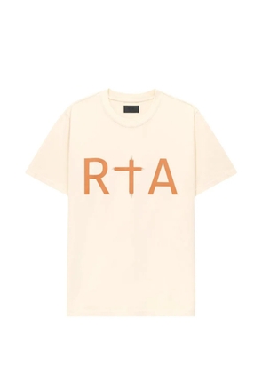 RTA Liam logo T-shirt - Neutrals