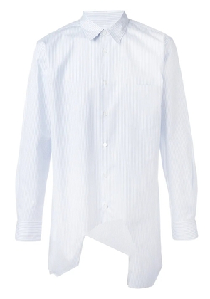 Comme des Garçons Homme Plus asymmetric hem shirt - Blue