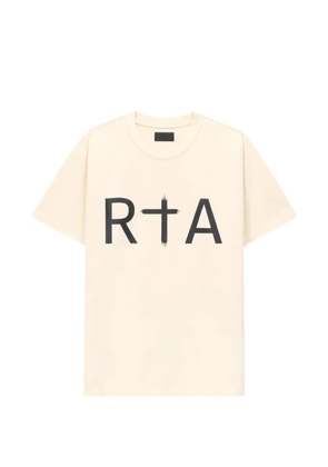 RTA Liam logo T-shirt - Neutrals