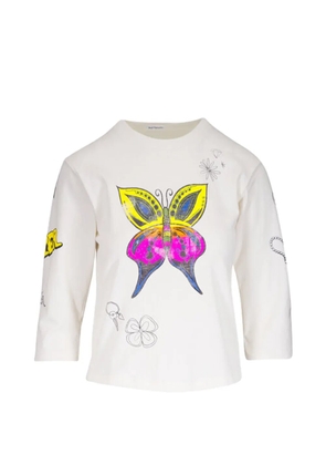 MOTHER The Better Half graphic T-shirt - White