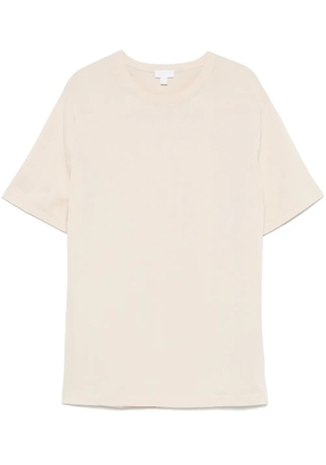 Sunspel cotton knit T-shirt - Neutrals