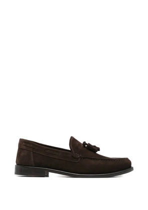Corneliani tassel leather loafers - Brown