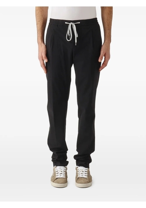 PT Torino drawstring pleated trousers - Black