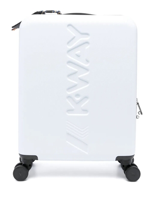 K-Way debossed-logo suitcase - Blue