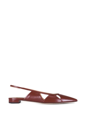 Arteana cutout point-toe slings - Brown