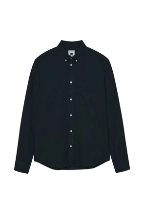 Wood Wood Adam buttoned embroidered shirt - Blue