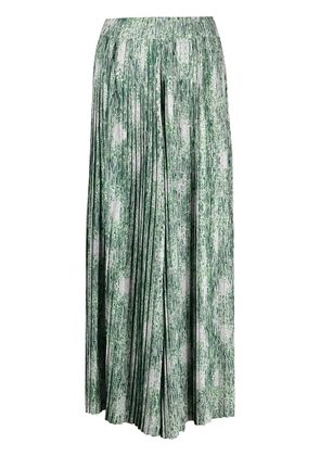Henrik Vibskov Jelly plisse palazzo trousers - Green