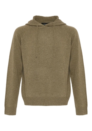 Yves Salomon knitted hoodie - Neutrals